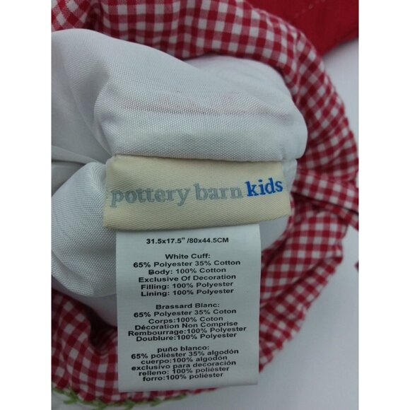 Pottery Barn Kids Lillian Jumbo Stocking Santa Gifts Holiday Xmas Quilted 31.5" - Picture 7 of 12
